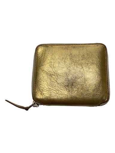 【中古】Wallet COMME des GARCONS◆2つ折り財布/レザー/GLD/無地/レディース【服飾雑貨他】 【中古】Wallet COMME des GARCONS◆2つ折り財布/レザー/GLD/無地/レディース【服飾雑貨他】