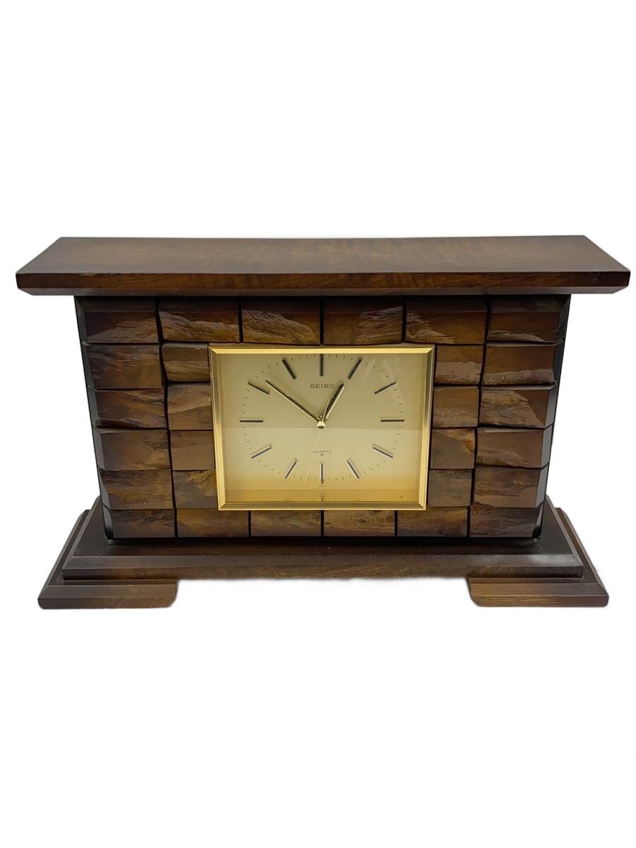 【中古】SEIKO◆時計/アナログ/BRW【インテリア小物・日用雑貨】