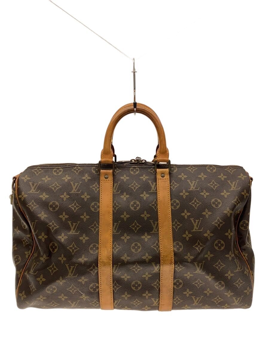 【中古】LOUIS VUITTON◆キーポル・バンドリエール45_モノグラム・キャンバス/PVC/BRW/M41418/861【バッグ】
