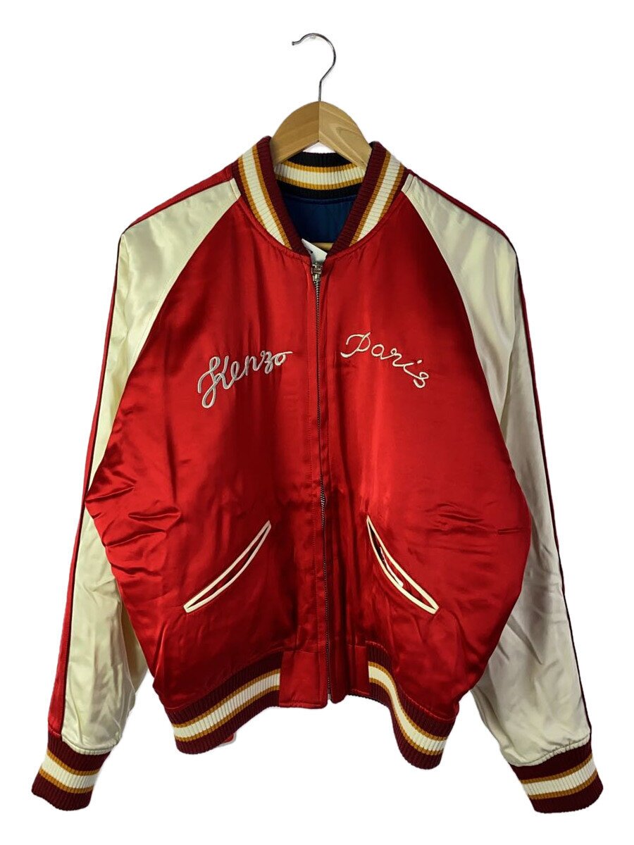 KENZO◆STAR TIGER SOUVENIR JKT/S/レーヨン/RED/FE68BL1359FM/タグ付