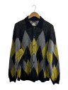 【中古】LAD MUSICIAN◆24AW/ARGYLE KNIT SHIRT/44/アクリル/マルチカラー/総柄/2224-013【メンズウェア】