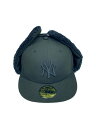 【中古】NEW ERA◆キャップ/7 1/2/ポリエステル/BLK/メンズ【服飾雑貨他】