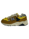 【中古】NEW BALANCE◆ローカットスニーカー/24.5cm/YLW/MT580AB2【シューズ】