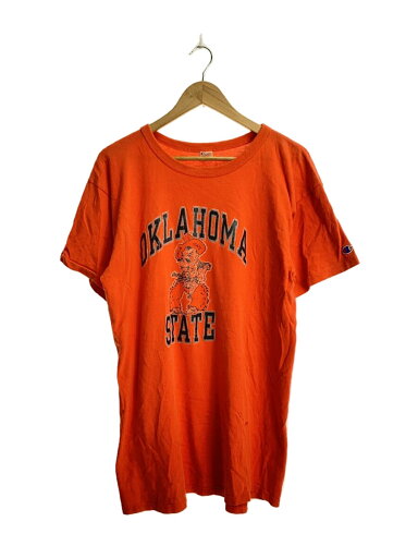 【中古】Champion◆80~90s/USA製/トリコ/oklahojma state/Tシャツ/L/コットン/ORN/プリント【メンズウェア】 【中古】Champion◆80~90s/USA製/トリコ/oklahojma state/Tシャツ/L/コットン/ORN/プリント【メンズウェア】