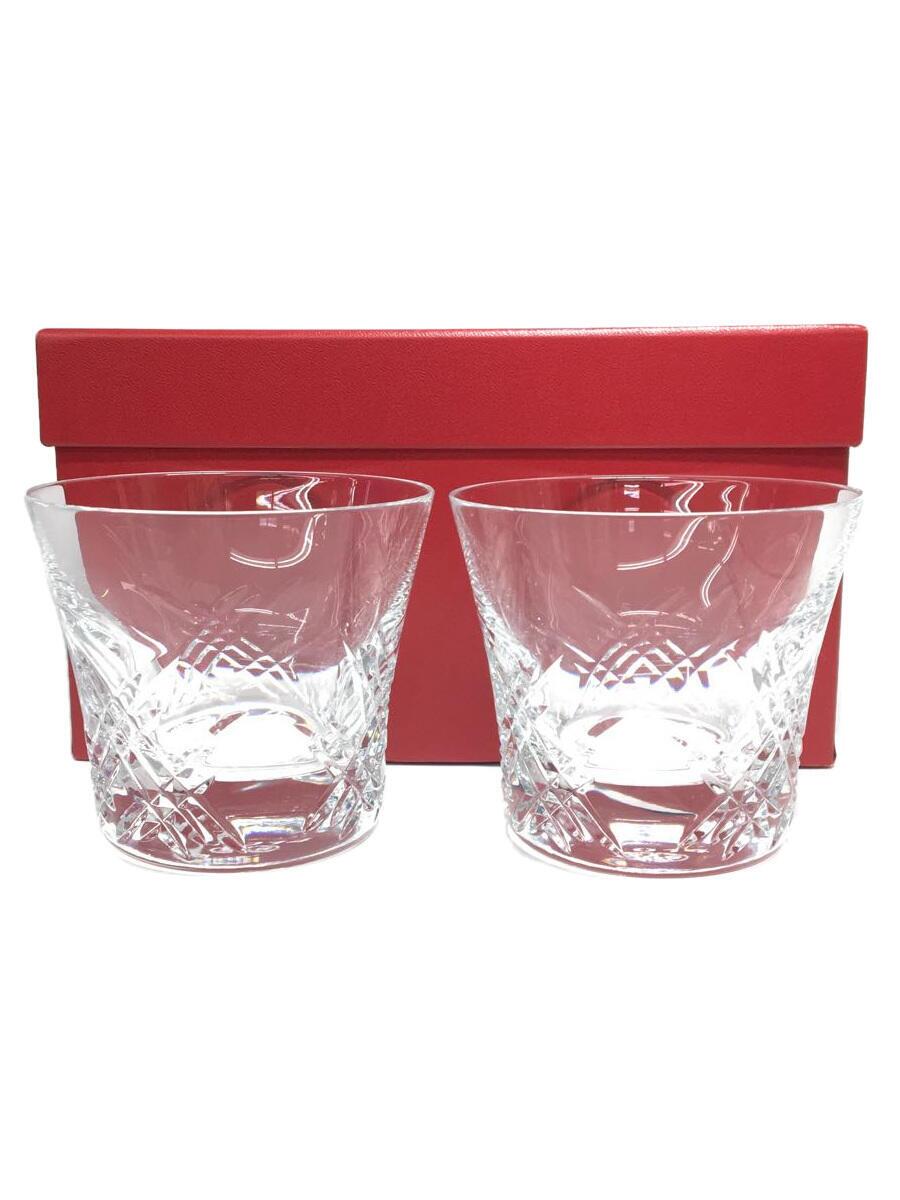 【中古】Baccarat◆グラス/2点セット/CLR/ステラ/2014/ペアタンブラー/H:8.5/箱あり【キッチン用品】