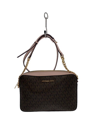 【中古】MICHAEL KORS◆ショルダーバッグ/レザー/BRW/総柄/35F8GTTC3B【バッグ】 【中古】MICHAEL KORS◆ショルダーバッグ/レザー/BRW/総柄/35F8GTTC3B【バッグ】