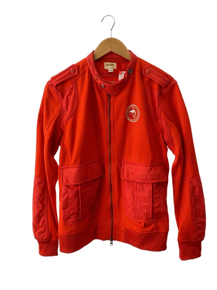 お値下げしました。美品です。DIESEL ジップアップジャケット 赤 クリーム お値下げしました。美品です。DIESEL ジップアップジャケット 赤