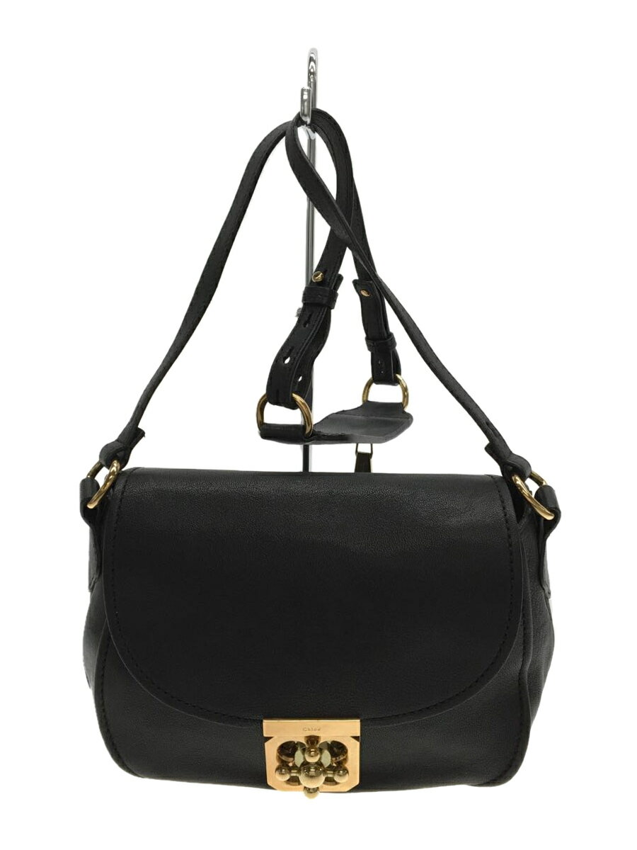 【中古】Chloe◆ショルダーバッグ/レザー/BLK/3S0217-733【バッグ】