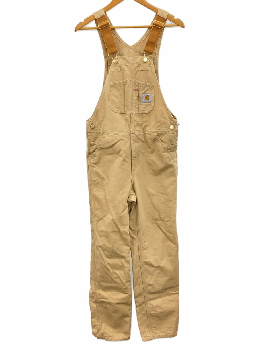 【中古】Carhartt◆オーバーオール/28/コットン/BEG【メンズウェア】