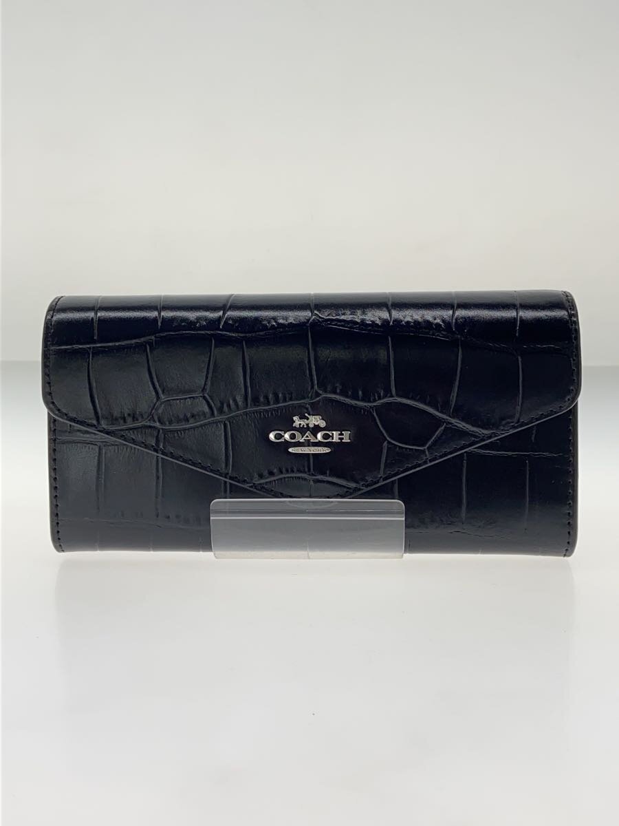 Clothing Accessories (Caps, Ties, Belts) - 【中古】COACH◆長財布/レザー/BLK/レディース/CU164【服飾雑貨他】