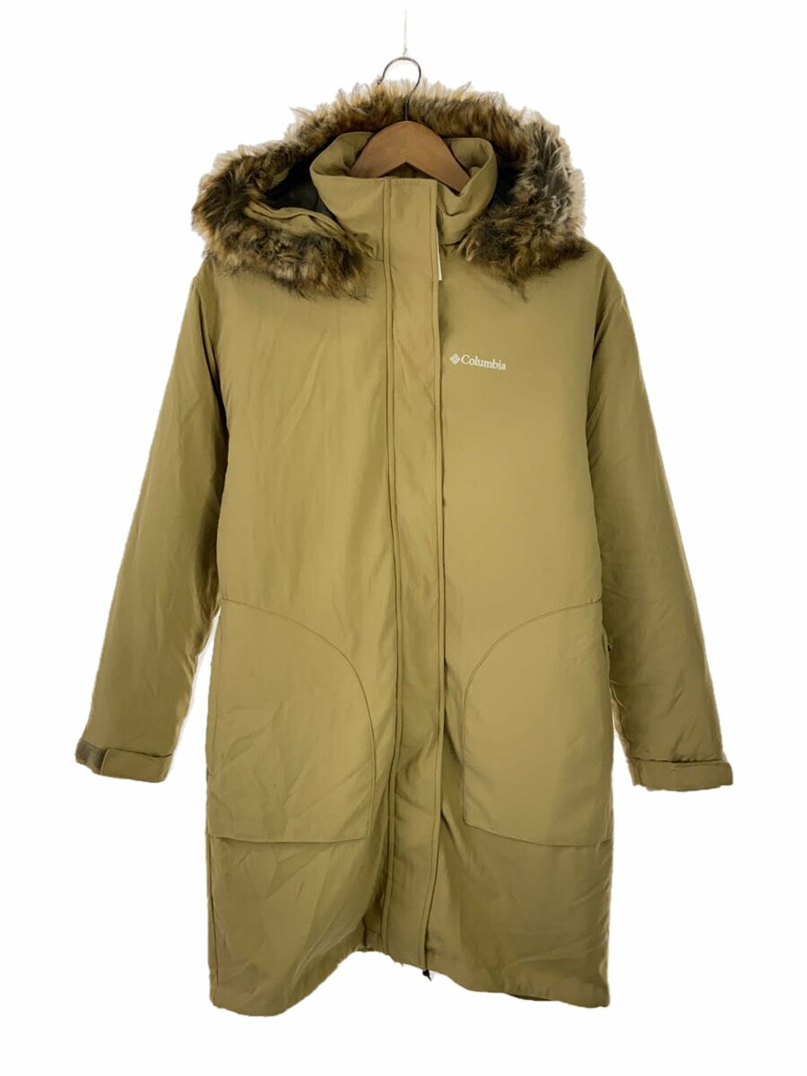 【中古】Columbia◆コート/S/ポリエステル/BEG/無地/PL7093【レディースウェア】