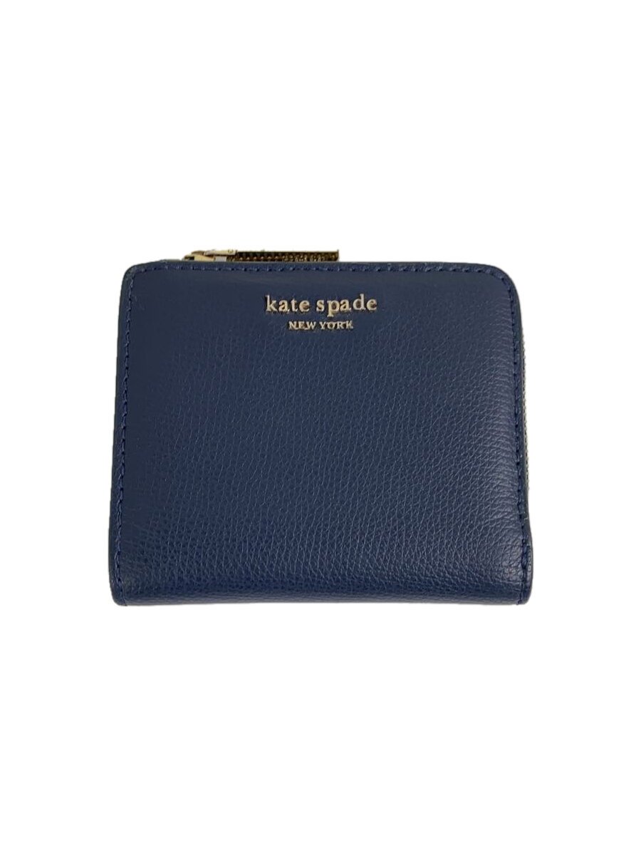 【中古】kate spade new york◆2つ折り財布/レザー/NVY/レディース/PWRU7250【服飾...