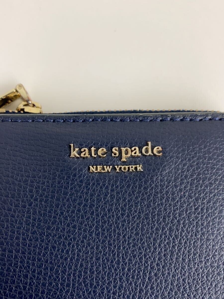 【中古】kate spade new york◆2つ折り財布/レザー/NVY/レディース/PWRU7250【服飾...