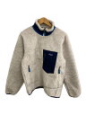 【中古】patagonia◆ボアフリースジャケット/M/ポリエステル/BEG/sty23056【メンズウェア】