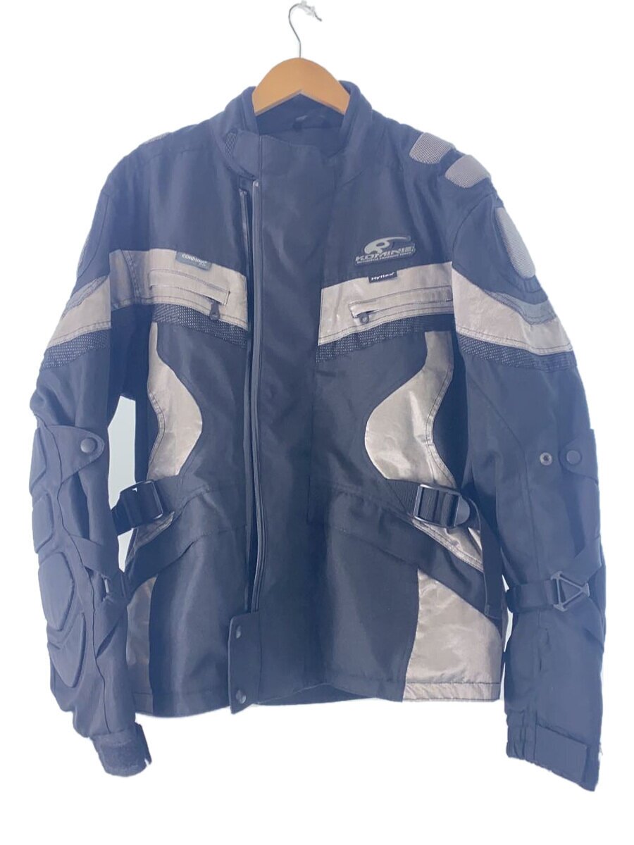 【中古】KOMINE◆レーサージャケット_スポーツウェアー/L/BLK【スポーツ】