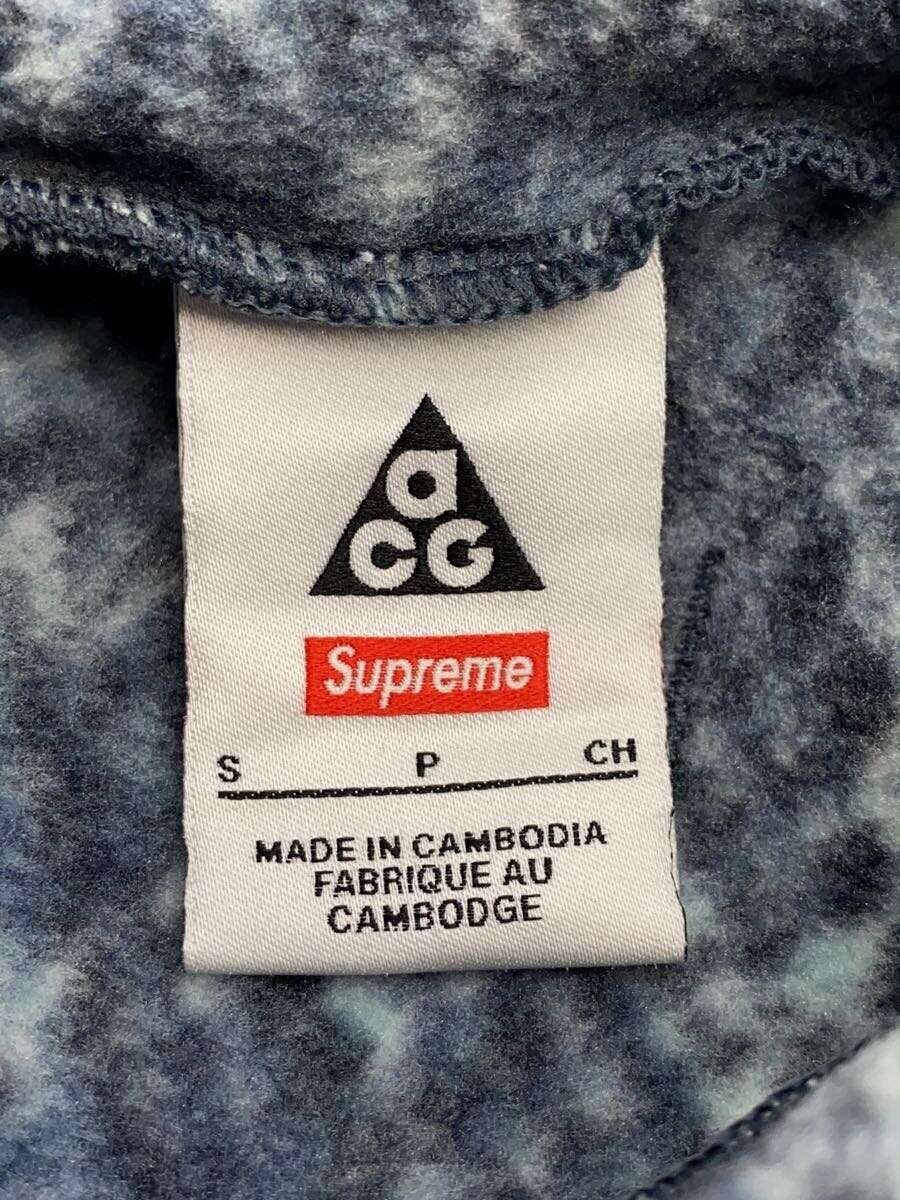 【中古】Supreme◆22AW/NIKE ACG Fleece Pullover/S/ポリエステル/BLU/総柄/DN3256-382【メンズウェア】