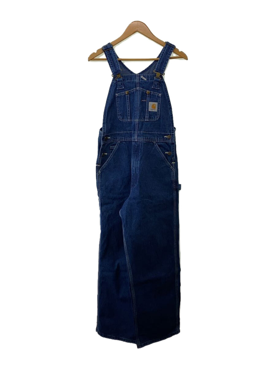 【中古】Carhartt◆オーバーオール/30/コットン/BLU/無地【メンズウェア】