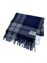 【中古】scottish tradition◆マフラー/ウール/BLU/チェック/メンズ【服飾雑貨他】