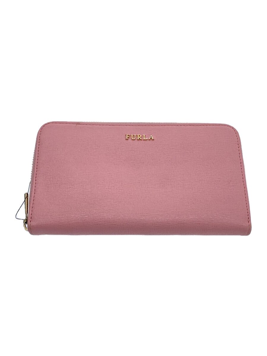 【中古】FURLA◆長財布/--/PNK/レディ�