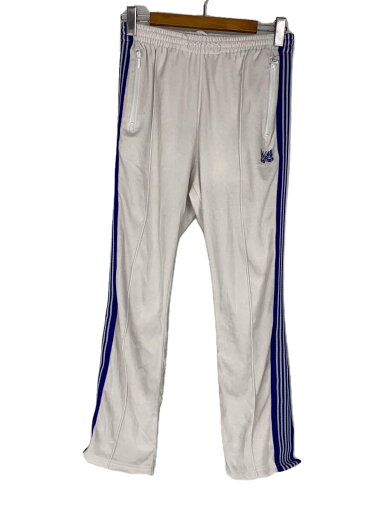 【中古】Needles◆Narrow Track Pant/トラックパンツ/ベロア/S/ポリエステル/ホワイト/IN187【メンズウェア】 【中古】Needles◆Narrow Track Pant/トラックパンツ/ベロア/S/ポリエステル/ホワイト/IN187【メンズウェア】