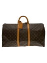 【中古】LOUIS VUITTON◆キーポル・バンドリエール55_モノグラム・キャンバス_BRW/PVC/BRW//【バッグ】