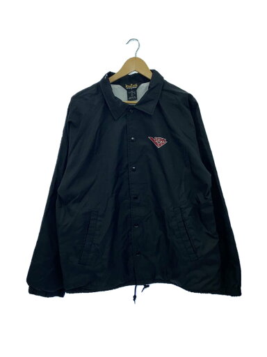 【中古】Auburn Sportswear◆90s/PONY/コーチジャケット/L/ナイロン/BLK/バックプリント【メンズウェア】 【中古】Auburn Sportswear◆90s/PONY/コーチジャケット/L/ナイロン/BLK/バックプリント【メンズウェア】