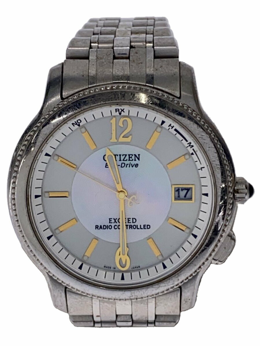 【中古】CITIZEN◆ソーラー腕時計/アナログ/ステンレス/SLV/SLV/H410-T007716【服飾雑貨他】