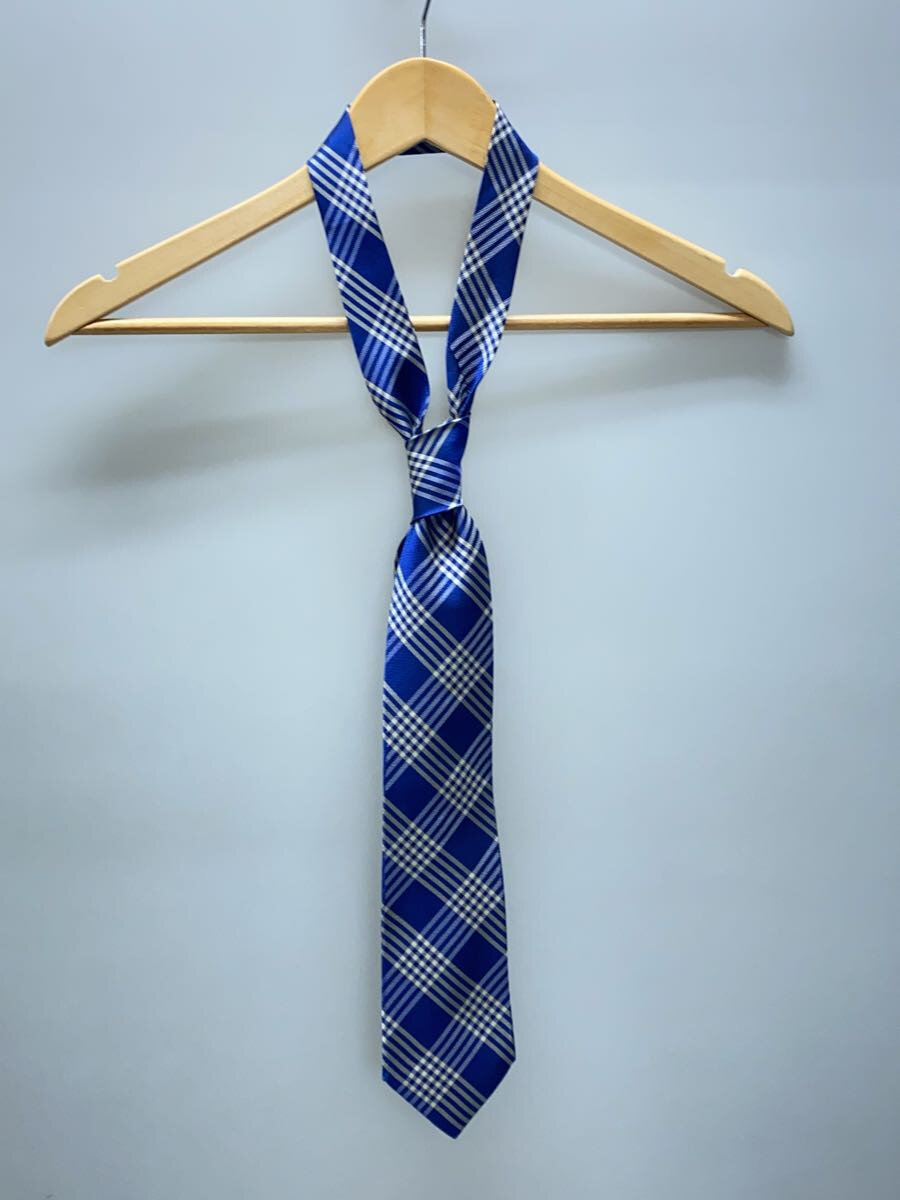 【中古】Paul Smith◆ネクタイ/シルク/BLU/チェック/メンズ【服飾雑貨他】