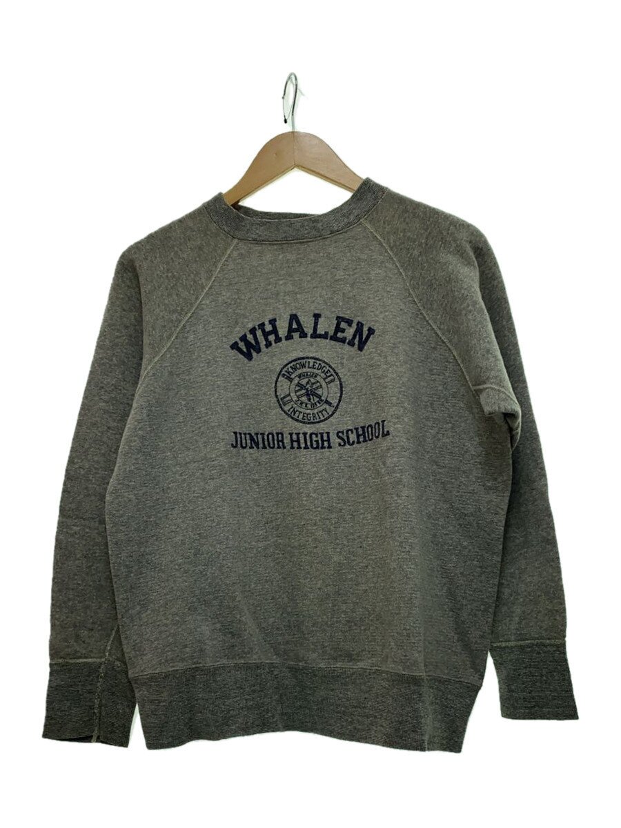 【中古】50s-60s/ラグラン/脇ガゼット/4本針/WHALEN/三段プリント/VINTAGE【メンズウェア】