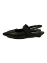 【中古】フラットパンプス/US7/BLK/レザー【シューズ】