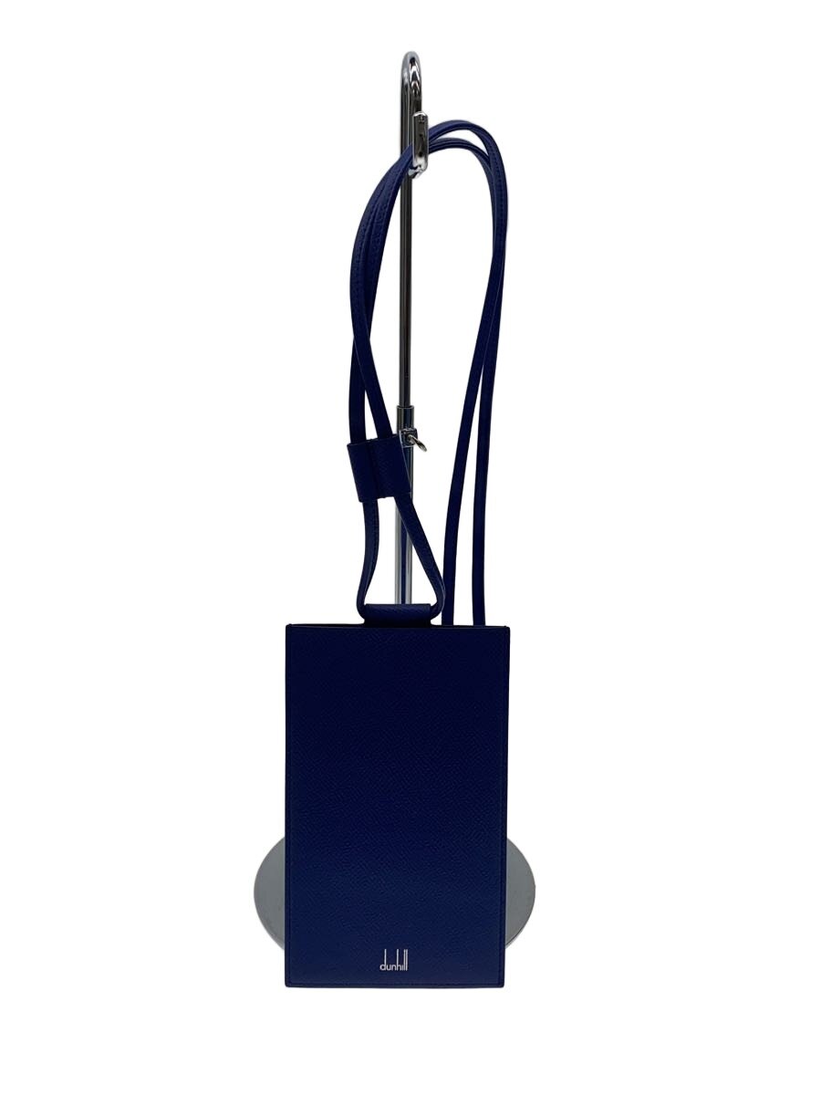 DUNHILL - 【中古】dunhill◆ショルダーバッグ/レザー/BLU/無地【バッグ】