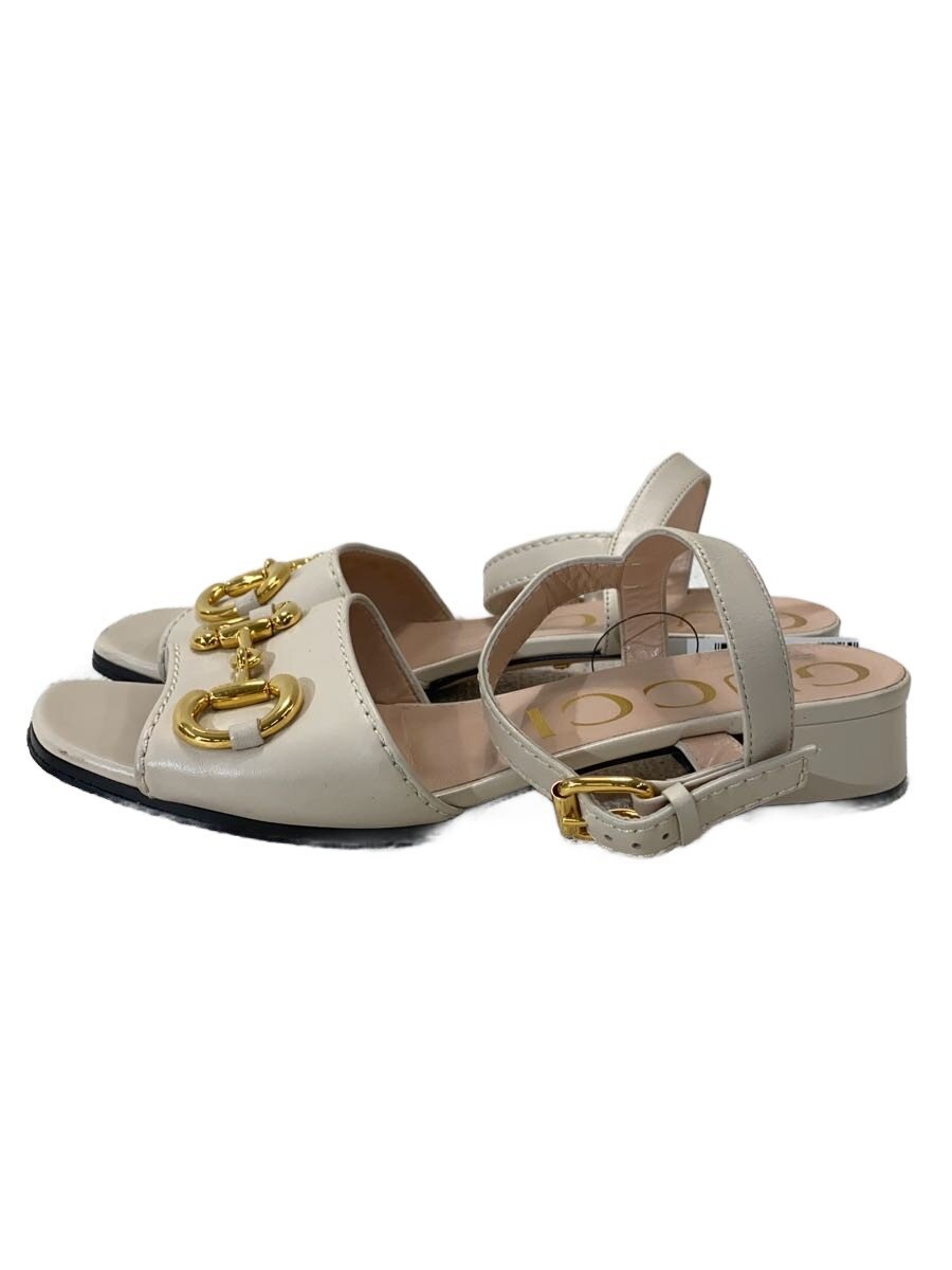 【中古】GUCCI◆サンダル/38.5/WHT/655413【シューズ】