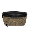 【中古】GUCCI◆ウエストバッグ_GGスプリーム/PVC/BRW【バッグ】