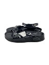 【中古】Papillio BIRKENSTOCK◆バリハーフエスクィジット/サンダル/24cm/BLK【シューズ】