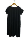 【中古】BEARDSLEY(BEARDSLEY GALLARDAGALANTE)◆リネンレーヨンテントワンピ/半袖ワンピース/0/レーヨン/BLK/無地/BEZ1051409A0003【レディースウェア】