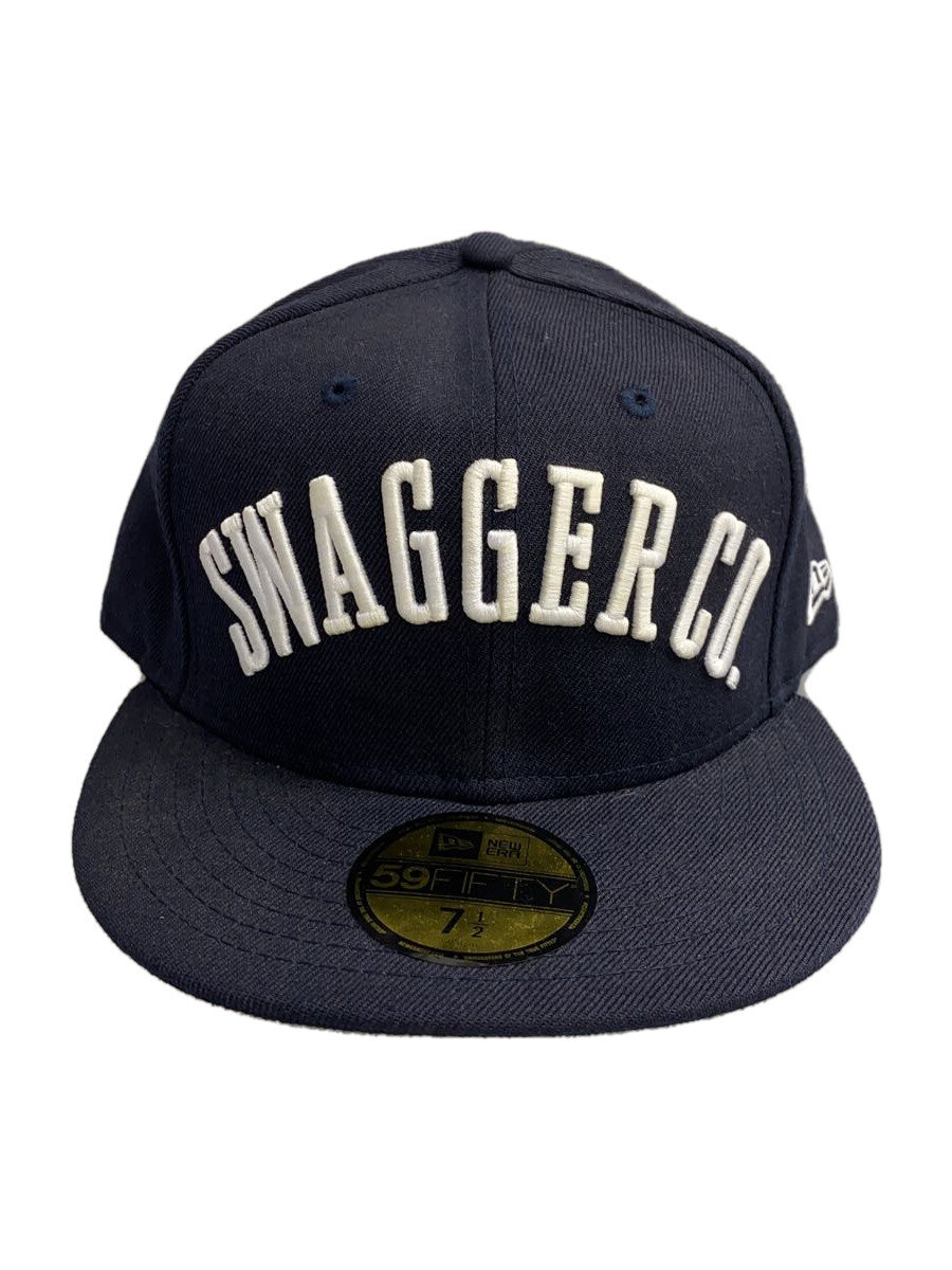【中古】NEW ERA◆キャップ/7 1/2/ウール/BLK/メンズ【服飾雑貨他】