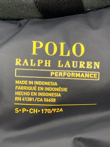 【中古】POLO RALPH LAUREN◆ダウンジャケット/S/ポリエステル/BLK/710731827002【メンズウェア】