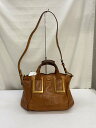 【中古】Chloe◆Chloe クロエ エテル/ハンドバッグ/BRW/無地【バッグ】