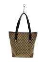 【中古】GUCCI◆トートバッグ_GGキャンバス/--/BRW/総柄【バッグ】