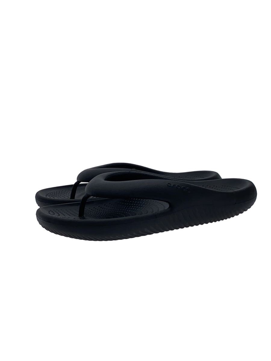 Crocs - 【中古】crocs◆サンダル/US10/BLK【シューズ】