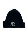 【中古】NEW ERA◆KITH ニットキャップ/ネイビー/メンズ//【服飾雑貨他】