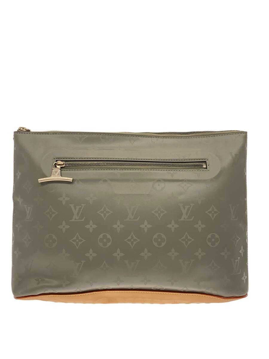 【中古】LOUIS VUITTON◆ポシェット・コスモス/モノグラム・チタニウム/セカンドバッグ/M63240/PVC/GRY/LV/ロゴ【バッグ】