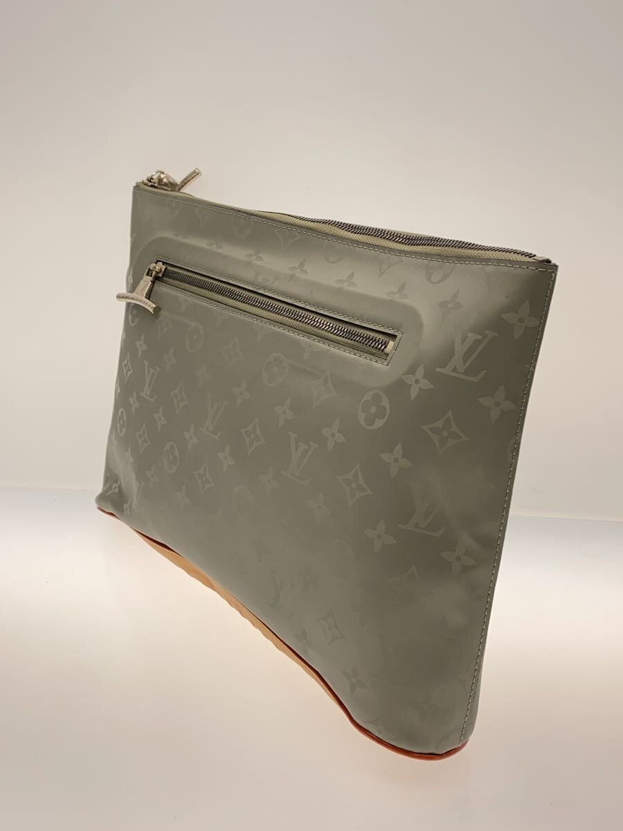 2nd STREET 楽天市場店の【中古】LOUIS VUITTON◆ポシェット・コスモス/モノグラム・チタニウム/セカンドバッグ/M63240/PVC/GRY/LV/ロゴ【バッグ】｜アングル2
