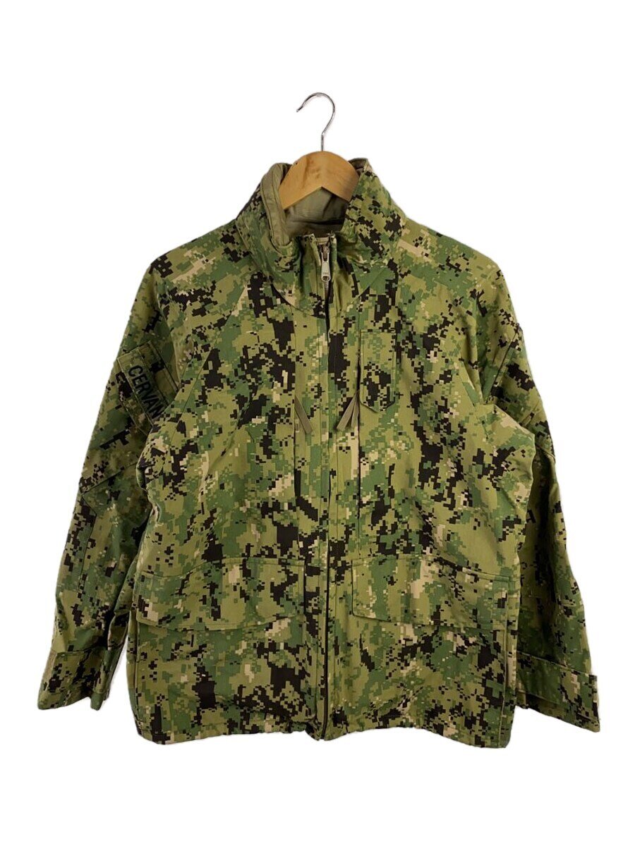 【中古】US.NAVY◆マウンテンパーカ/S/ナイロン/KHK/総柄/SPE1C1-17-D-1054【メンズウェア】