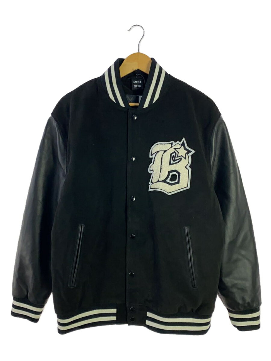 šSUEDE VARSITYJACKET/MPD BOX//XL//BLK/MPD23M22ڥ󥺥