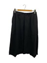【中古】LIMI feu◆サルエルパンツ/S/レーヨン/BLK/無地/LG-P13-200【メンズウェア】