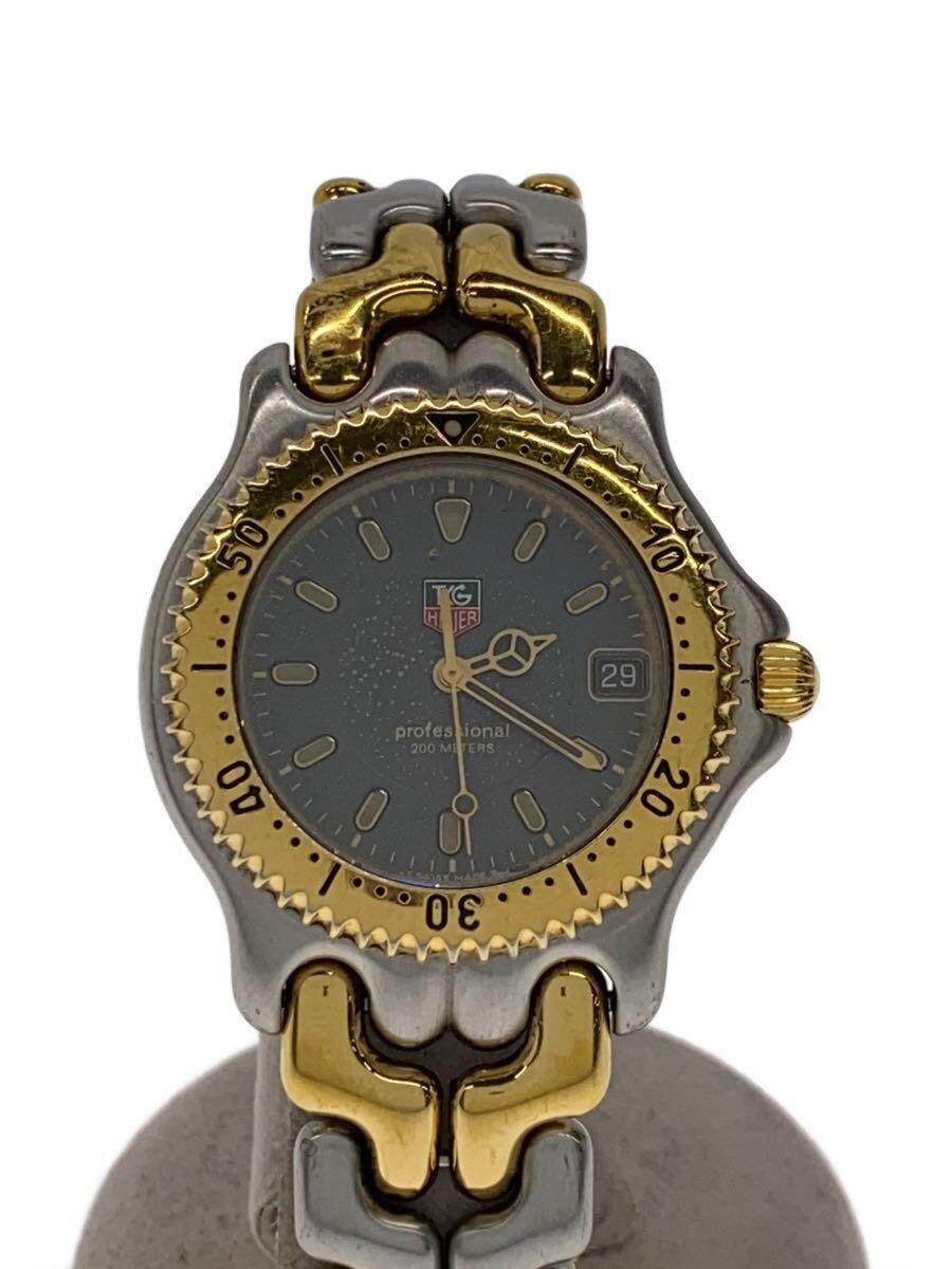 【中古】TAGHeuer◆セルシリーズ/プロフェッショナル/クォーツ腕時計/アナログ/ステンレス/GRY/GLD/WG1120-KO//【服飾雑貨他】