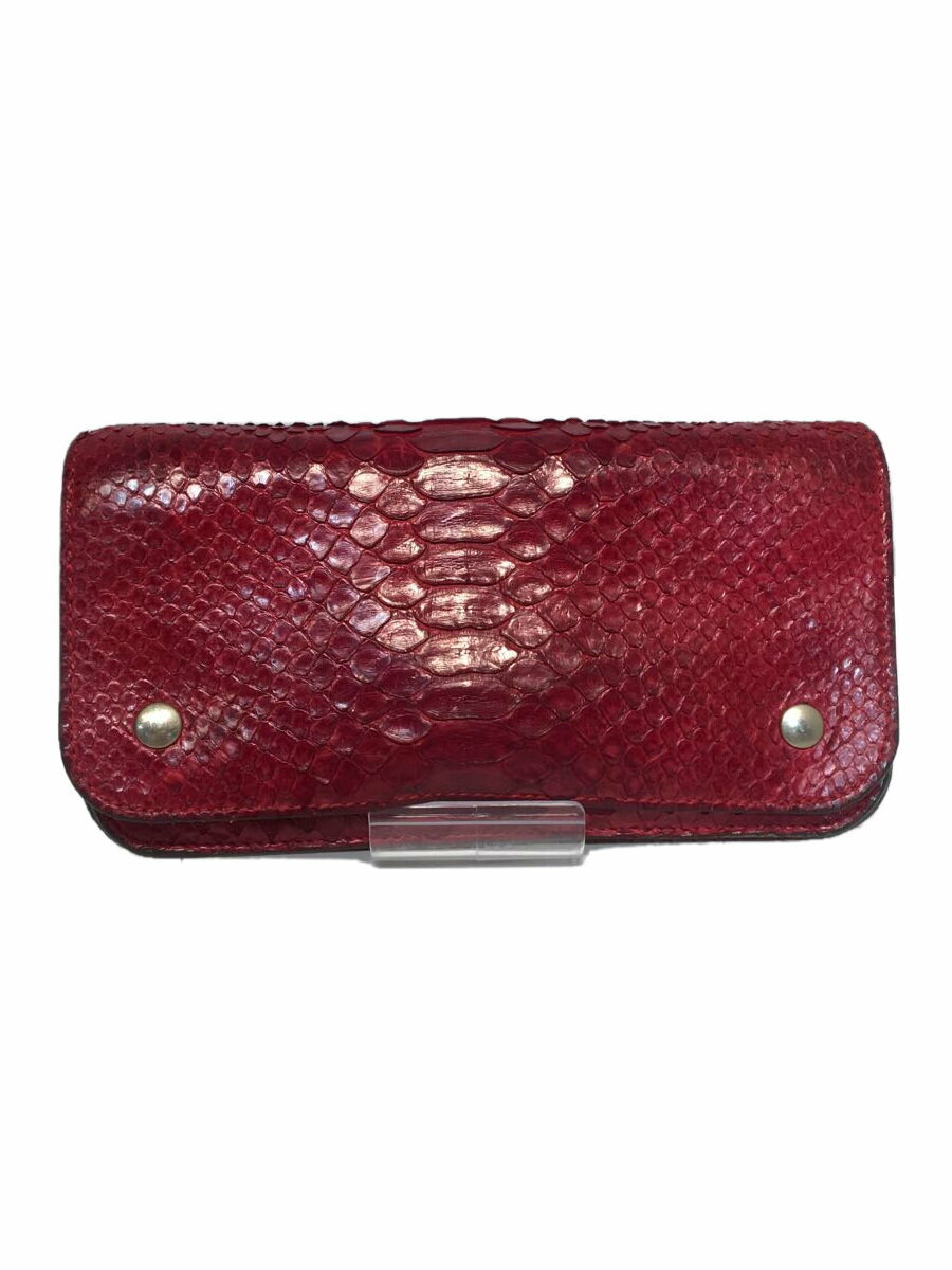 【中古】J&M DAVIDSON◆長財布/--/RED/レディース//【服飾雑貨他】