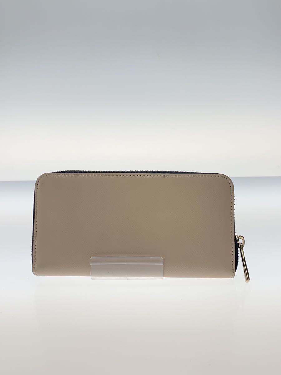 【中古】kate spade new york◆長財布/レザー/BEG/レディース【服飾雑貨他】