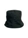 【中古】VARZAR◆Stud drop over fit bucket hat/バケットハット/--/コットン/BLK/メンズ【服飾雑貨他】